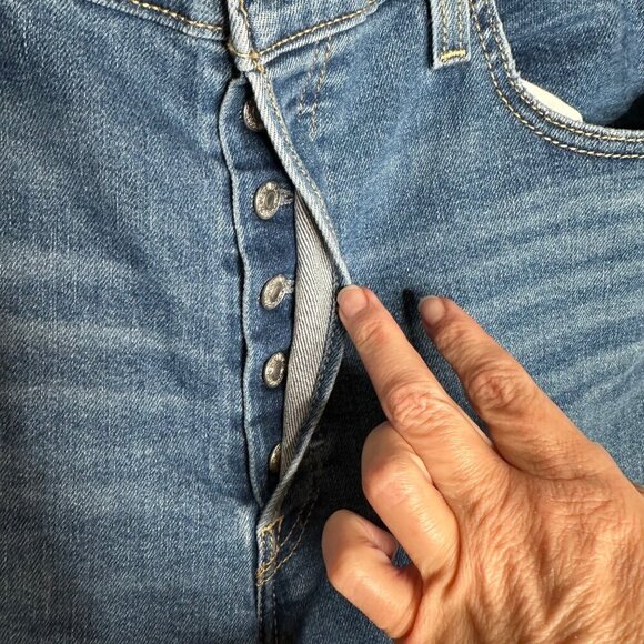 Levi's Ribcage button fly Straight Ankle Jeans Sz‎ 32" - Picture 7 of 12